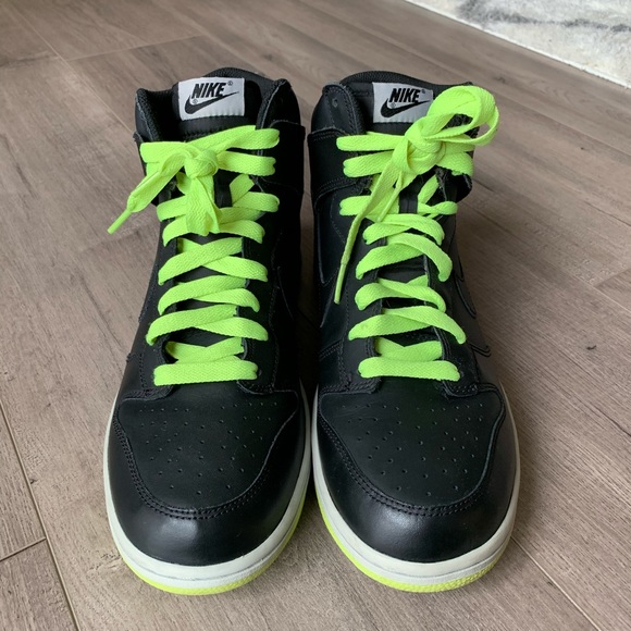 Nike Dunk High Premium Black/Volt Men’s 11 - Picture 2 of 7